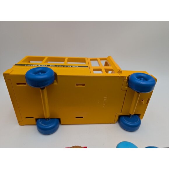 Tupperware Tuppertoys Yellow School Bus Convertible Classroom 1987 13 People - Picture 12 of 12